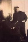 Mallarmé et Renoir par Degas