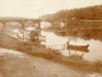 Abel Houdry, La yole et le pont de Valvins, photographie